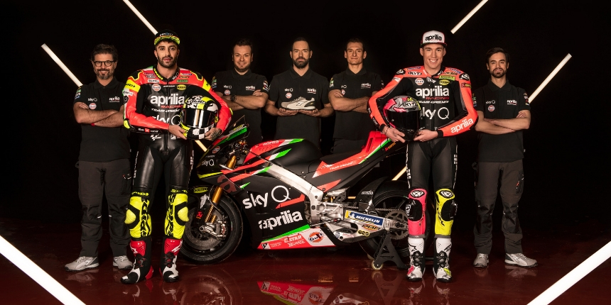 Aprilia Racing. Piaggio, e Diadora Utiliy, insieme nel Mondiale MotoGP 2019