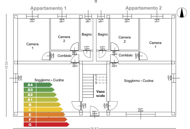 Risparmio e classificazione energetica, analisi su edificio condominiale