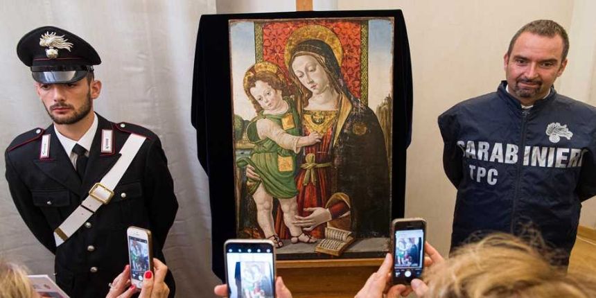 Perugia riabbraccia la madonna con bambino di Pinturicchio