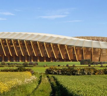 Zaha Hadid Architects: uno stadio di calcio in legno innovativo