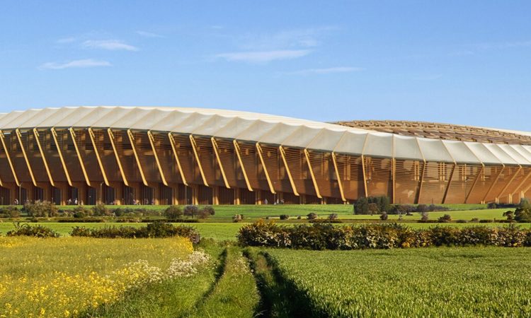 Zaha Hadid Architects: uno stadio di calcio in legno innovativo