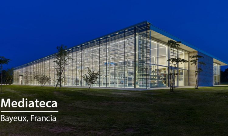 Mediateca di Bayeux. Una luce culturale immersa nel verde